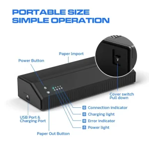 دستگاه پرینتر تتو شارژی خرید از توروسا دستگاه پرینتر تتو بلوتوثی